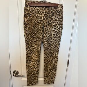 J. McLaughlin Leopard Print Skinny Jeans in Tan and Black